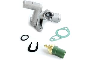 EZAFIX Cast Aluminium Coolant Flange W/Temp Sensor For TT MKI Jetta Golf MK4 337/20AE 1.8T