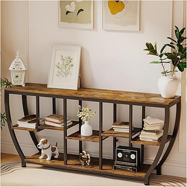 Lailang 140cm Console Table, Sidetable Industrieel, Haltafel 30 cm Diep Lailang 140cm Console Table, Sidetable Industrieel, Haltafel 30 cm Diep