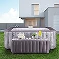 RELXTIME Spa Surround Bench Inflatable Hot Tub Step Spa Side Table Outdoor Air Seat Portable Bathtub Accessory Yard Relax Home Garden Patio Lawn Backyard Long Footste