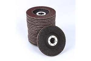 jxgzyy 50 Pcs 115mm Flap Grinding Discs 80 Grit Grinding Wheels Discs for Angle Grinders to Sanding Metal Wood, Industrial Premium Aluminium Oxide Abrasive Grinding Wheels