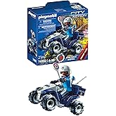 PLAYMOBIL | City Action | Polizei-Speed Quad mit Rückzugsmotor | Spielzeug für Kinder ab 4 Jahren | 71092