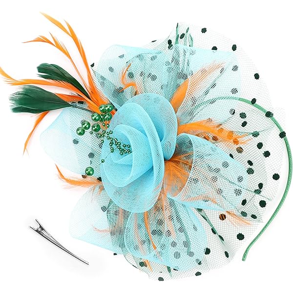 Voilette Courte De Mariée En Maille Avec Pince à Cheveux - Fascinator Florale Blanc - Accessoire Coiffure, Photo, Soirée - 6
