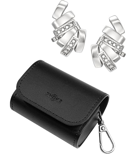 SHOKZ Clip-On Earbud Carrying Case-Black | Compact storage box