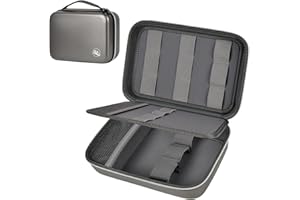 Boobowl Torba na akcesoria do maszynki do strzyżenia i pudełko do trymera, przenośny uchwyt do strzyżenia włosów, zestaw do pielęgnacji włosów (tylko pudełko), czarny złoty