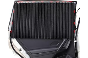 ZATOOTO Curtains for Car (2pcs), Magnetic Car Window Curtains to Block UV Rays and for Privacy, Upgraded Thickened, Black