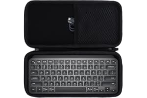 Peyyargo Dur Étui de Protection Compatible avec Logitech MX Keys Mini Minimaliste Clavier (Noir)