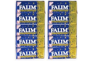 ‎FLAMINGO ON THE BEACH Falim Kaugummi Damla Sakız Geschmack – 2 x 20er-Pack mit je 5 Stück – zuckerfrei & zahnschonend – Mastix-Aroma – blau-gold – türkischer Kaugummi ohne Zucker für frischen Atem & langes Kauerlebnis