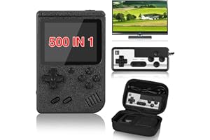 Handheld Game Console - Vaomon Retro Game Console kommt mit tragbarem Gehäuse, 400 Klassische FC Spiele Konsole unterstützt Anschluss an TV 2 Spieler, Kinder & Liebhaber