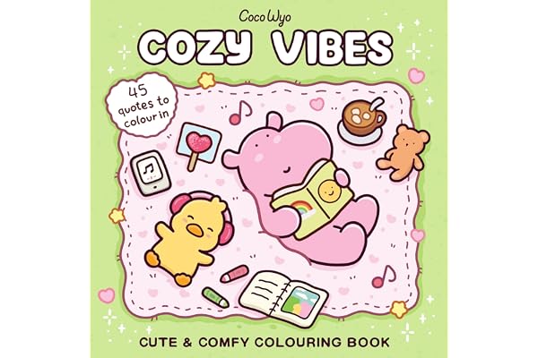 #5 — Cozy Vibes: A cozy and comfy colouring book (Coco Wyo)