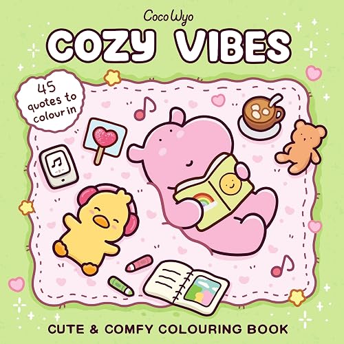 #5 — Cozy Vibes: A cozy and comfy colouring book (Coco Wyo)