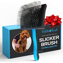 The Doodle Brush - Stainless Steel Dog Comb For Grooming Poodles, Labradoodles, Goldendoodles & More, Dematting & Detangling