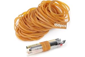 TXXATX Elastique 150 Pièces Elastique Caoutchouc 60mm x 3mm Elastique de Bureau Elastiques Réutilisables Élastique Jaune Foncé Élastique Caoutchouc pour Famille Bureau