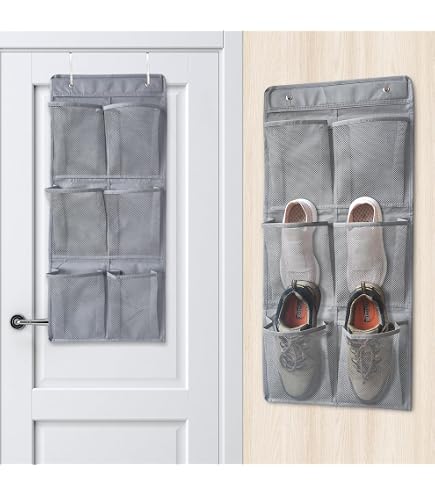 NELLHOMY Organizer Per Scarpe Da Appendere, Con Gancio, Porta Scarpiera - 2