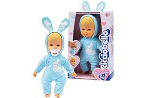 Cicciobello My Love, Bambola Con Pigiama Color Azzurro A Forma Di Coniglietto, Corpo Morbido da 24 cm, Giochi Bambini 2 anni, Accessori Inclusi, Giochi Preziosi