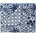 Tommy Bahama - Throw Blanket, Ultra Soft Coco Flannel Bedding, Island-Inspired Home Decor, Oeko-Tex Certified (Lanikai Fronds Blue, 50" x 70")