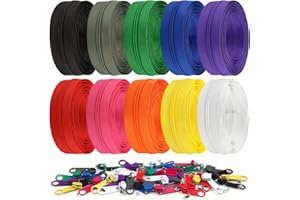 DOITEM Lot de 40 fermetures éclair en nylon #3 - 28 m - Avec 40 curseurs et fermeture éclair - Pour couture et travaux manuels - 10 couleurs
