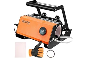 VEVOR Presse à Chaud pour Tasses 620 W Presse pour l'Impression de Tasse 31-85 cL 7,3-8,7 cm de Diamètre Machine de Sublimation 40-210 ℃ Personnalisation Facile Transférer Images sur Mug Tasse Gobelet