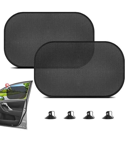URAQT Tendine Parasole Auto Finestrino Laterale, 2 Pezzi Universali Bambini, Block Raggi UV Anti