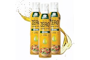 RABEKO PRODUCTS Spray para cocinar Rabeko Zero bajo en calorías | Naturales | 800 raciones, 2 kcal por pulverización | Spray para asar, asar y hornear | Sin aditivos, sin azúcar | 3 x 200ml