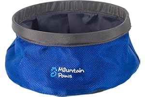 Mountain Paws Lifemarque Lifemarque Unisex – Erwachsene Collapsible Dog Food Bowl-81201 Hundefutterschale, Blau, Small