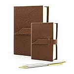 Rivoli Diario/Taccuino da Viaggio in Pelle, Realizzato a mano da Artigiani Toscani (x cm) (marrone)