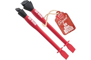 FULTON Sili-Brush Silikon-Kleberpinsel mit Applikator, 2,5 cm und 1,27 cm Pinsel, trocknet und abziehbar Ideal für Holzarbeiten, Kunst, Basteln, rund um das Haus und Hobbykünstler.