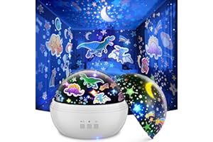 Tesoyzii Dino Lampe, Dinosaurier Spielzeug ab 4 5 6 Jahre Junge Geschenk für 2-7 Jährige Sternenhimmel Projektor Kinder Dino Nachtlicht Kinder Geburtstagsgeschenk Jungen ab 3-8 Jahre Dinosaurier Lampe