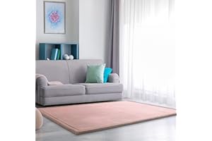 Paco Home Tapis Chambre Enfant Bebe Fille Garcon Moelleux Antidérapant Moderne, Dimension:140x200 cm, Couleur:Pink