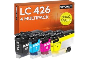Supply Guy LC426 Patronen kompatibel mit Brother MFC-J4340DW MFC-J4335DW MFC-J4340DWE MFC-J4540DW als Ersatz für Brother LC-426 LC426XL(4er Multipack)