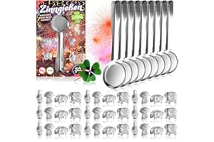 Robin Goods® 45-teiliges Set Zinngießen, Silvestergießen das Wahrsagerei-Partyspiel - die gesunde Alternative zum Bleigießen, Nicht nur zu Silvester (9)