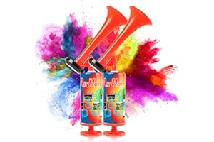 ‎DZANKEN Dzanken Signalhorn Sporthupe 2 Stück Fanfare tragbare Sporthupe mit Lautem Ton und Luftpumpe Air Horn für Fußballspiele und Andere Sportveranstaltungen