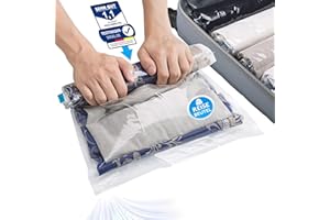 SilverRack Vakuumbeutel für Kleidung Reise zum Rollen [12 Stück] in (4x 35x50 cm / 4x 40x60 cm / 4x 50x70 cm) - Vakuum Beutel Kleidung Reise - Travel Vakuumbeutel - ideal zum Reisen platzsparend