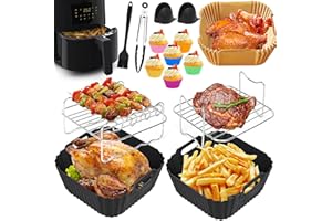HLEIUKT Airfryer Stampo in silicone per Philips Essential 4,1L (HD9252, HD9200, HD9255), accessorio per friggitrice ad aria calda, stampo in silicone per accessori Philips Airfryer senza BPA