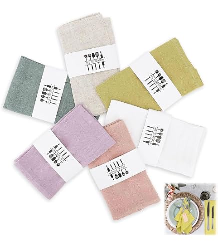 3 Serviettes De Table Coton 40x40 Cm - Imprimé Azelia - Décoration Table Facile D'entretien - Lot Valeur