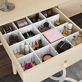 AEE&reg; 4'l&uuml; Plastik Ayarlanabilir &Ccedil;ekmece D&uuml;zenleyici Organizer - İ&ccedil; İ&ccedil;e Ge&ccedil;meli Kesilebilir - 8cmX43cm - Mutfak İ&ccedil; &Ccedil;amaşırı &Ccedil;o