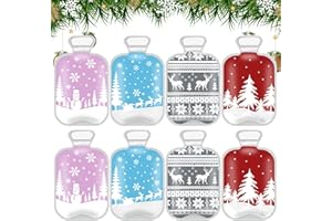 KOIROI 8PCS Chaufferette Main Reutilisable, Chauffe-Mains Snap Click, Chauffe Mains Enfant, Chaufferette Main de Poche en Déplacement, Mini Bouillotte Main pour Cadeau Bureau Voyage
