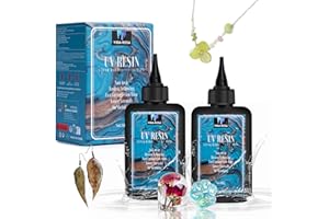 VIDAROSA VIDA ROSA 200G UV resina upgrade a bassa viscosità e basso restringimento kit, con elevata lucentezza, durezza e resina epossidica a indurimento rapido, utilizzato per la produzione artigianale del ri