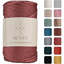 Cordoncino Macramè Poliestere 5mm 100m - Filo Piatto Per Lavoretti E Uncinetto - Foto 10