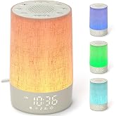 LIORQUE Alarm Clock Sunrise, Alarm Clock Natural Light Simulation Dawn | 10 Brightness Levels and Light Modes, 30 Relaxing Me