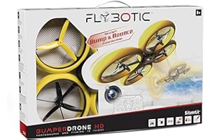 Rocco Giocattoli Flybotic Bumper Drone HD, Amarillo, 84813, Colore Giallo