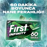First Infinity 60 Dakika Yeşil Nane Aromalı Şekersiz Sakız 27g - 12 Adet