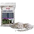 AMTRA GRAVEL NOA - Natural aquarium gravel, decorative floor, white coarse grains size 2-5 mm, size 2KG