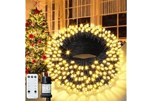 CGN Guirlande Lumineuse Exterieure de Noël, 35M 300 LED Guirlande Lumineuse Sapin Intérieur et Extérieure Étanche IP65, 8 Modes avec Télécommande Lumières Décoration Noël pour Jardin Fête Mariage