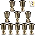 JKC Zinc Alloy Golden Royal Curtain Brackets and Holder with Ancient Look for 1 Inch Pipe | Curtain Rod Holder and Curtain Holders Brackets for Home Decor | E-Book Included | Brackets-10
