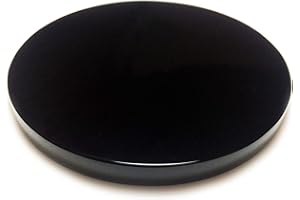Polar Jade Natural Black Obsidian Stone Scrying Mirror 100 mm / 4.0”