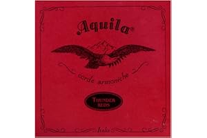 AQUILA CORDE ARMONICHE Aquila 91U THUNDER REDS®, BASS Ukulele/Ashbory Set 4-string, GDAE Tuning
