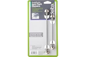 DELTA Unisex Pinchos axelrodz Pernos de liberación rápida, Plata