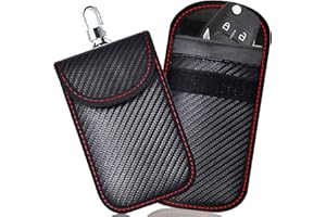 TODOXI 2 Pack Small Faraday Pouch for Car Keys, Car Key Signal Blocking Bag for Car, RFID Key Pouch Faraday Bag for Keyless Car, (Small)