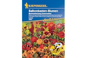 Kiepenkerl Profi-Line Blumensamen-Mischung Feuerzauber 3351 - Üppig und lang blühende Mischung - Sommerblumen - Balkonbepflanzung - Saatgut - Höhe 15 bis 30 cm