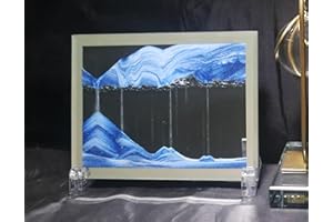 yaihe Paesaggio di sabbia che scorre con sabbia dinamica, immagine in movimento (blu, 15,7 cm)